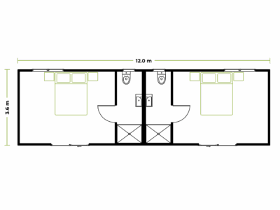 Double Ensuite Cabin Deluxe