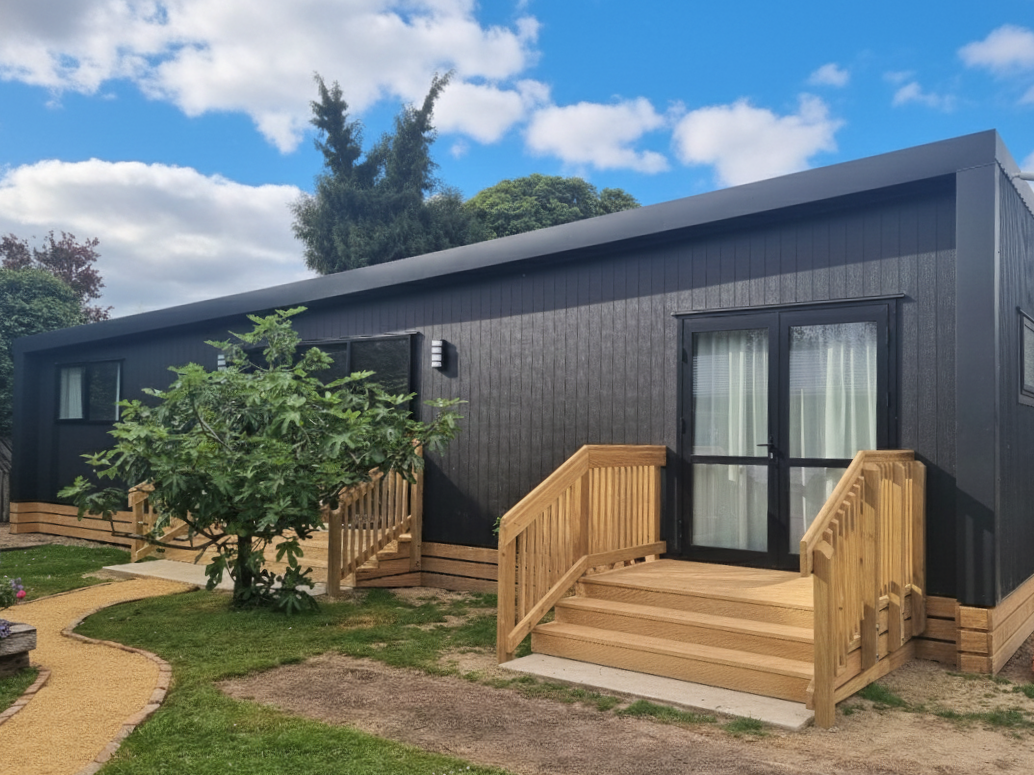 50m² 2-bed home from front